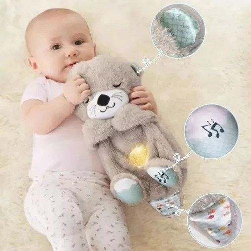 Peluche Realista Nutria Bebe Estimulacion