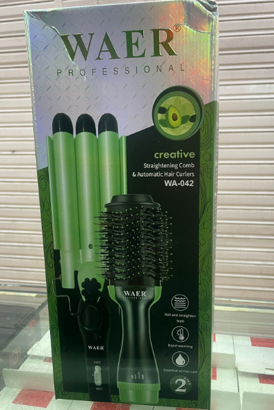 COMBO PINZA 3 TUBOS Y CEPILLO SECADOR