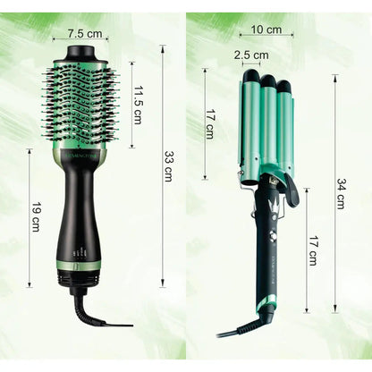COMBO PINZA 3 TUBOS Y CEPILLO SECADOR